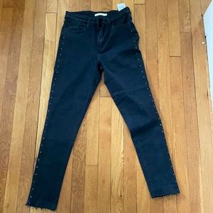Levi studded 721 jeans black size 29